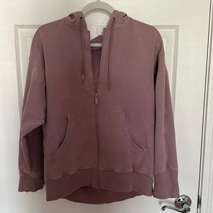 Lululemon distressed zip up hoodie